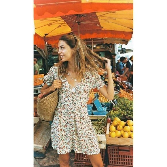 NEW FAITHFULL THE BRAND MARIANNE MINI DRESS - Picture 4 of 10